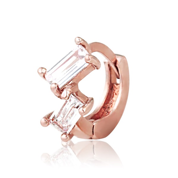 レクタングルストーンイヤリング