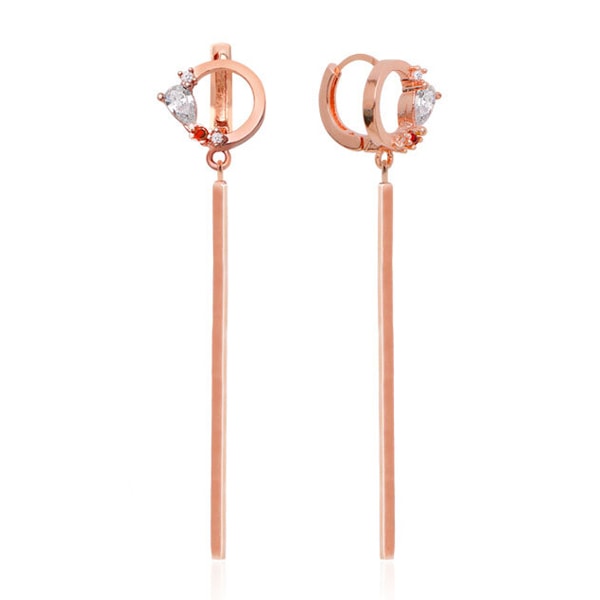 シンプルロングバーピアス