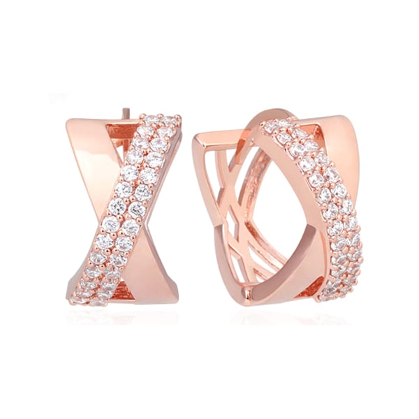 シンプルクロスピアス